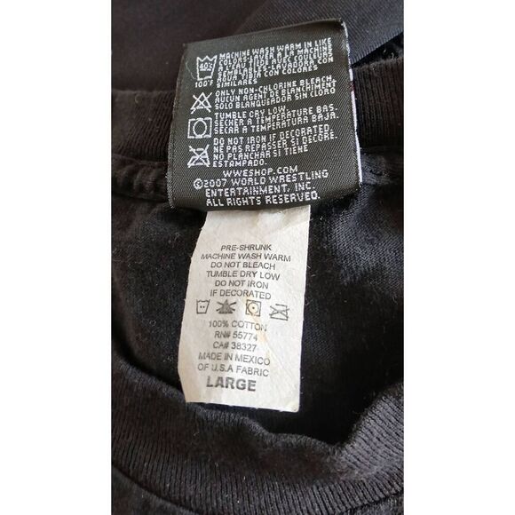 WWE mens y2k vintage D GENERATION TRIPP H cross tee black green Shawn Michaels - Picture 6 of 6